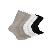 Footprints Odour Free Organic Cotton Bamboo Men Formal Socks (Pack of 6)