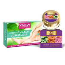 Vaadi Herbals Elbow-Foot-Knee Scrub Soap & Under Eye Crème Combo