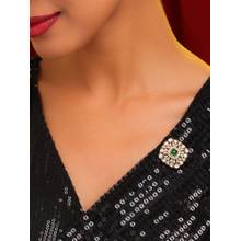 Ruby Raang Studio Green Scarlet Brooch