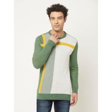 CRIMSOUNE CLUB Men Multi Colour Sweater with Colour-Block Front