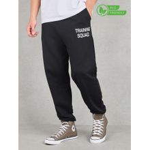 Styli Men's Black Oversized Active Cotton Joggers