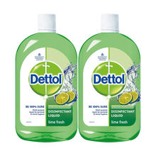 Dettol Lime Fresh Germ Protection Disinfectant Liquid - Pack of 2