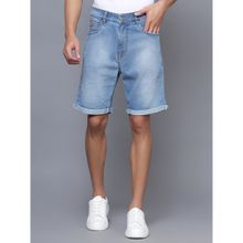 Cantabil Men Solid Light Blue Shorts