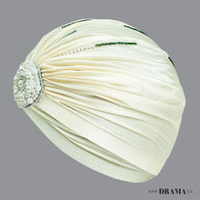 Hair Drama Co. Embellished Turban - Off White