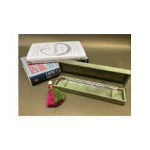 SABERA Silver Plated Book Mark Namo Jain Mantra