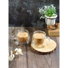 Sanjeev Kapoor Norway Double Wall Glass Mug Set of 2 Pcs 280ml