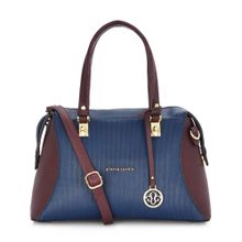 Pierre Cardin Bags Navy Blue Solid Satchel Handbag