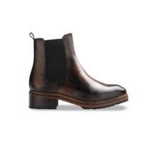 Mille Dollari Men's Round Toe Leather Chelsea Boots