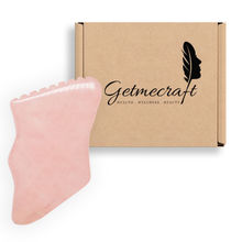 Getmecraft Rose Quartz Gua Sha Facial Massage Tool With Teet...