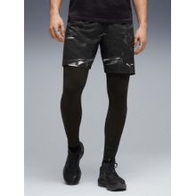 Puma Men Black Printed Run Velocity Aop 7 Short
