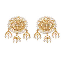 Zariin Gold Romantic Whisper Statement Earrings