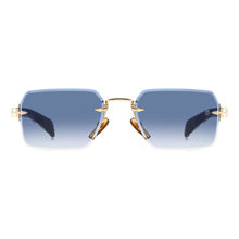 David Beckham 206169 Blue Square Geometrical Men Sunglasses (56)