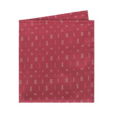 Closet Code Red with Woven White Triangles Pocket Square