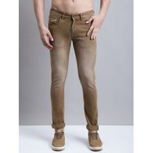 Cantabil Men Casual Brown Denim Jeans