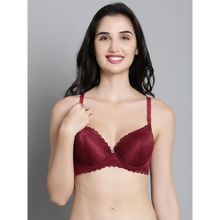 Makclan Chic Temptation Lace Brassiere Red