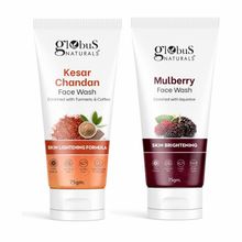 Globus Naturals Mulberry & Kesar Chandan Face Wash Combo