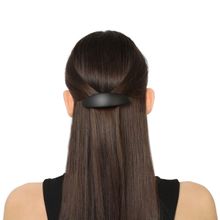 Accessher Elegant Matte Black French Style Hair Clips for Women and Girls Pack of 2