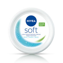 NIVEA SOFT Light cream-Vit E & Jojoba oil for Non-sticky- Fresh, Soft & Hydrated skin (face & body)