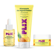 Plix 2% Alpha Arbutin Depigmentation Combo For Dark Spot Removal With Cleanser, Face Serum & Cream