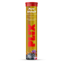 Plix 500mg Shilajit Effervescent Tablets Orange, Improves Stamina & Vitality Safed Musli For Men
