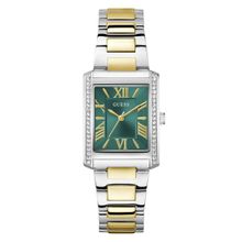 Guess Bonnie Green Rectangle Dial Analog Women Watch - Gw0874L2 (M)