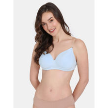 Zivame Padded Non Wired 3-4th Coverage Backless Bra - Omphalodes