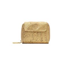 Eske Melly Genuine Leather Zip Around Women's Wallet Gold