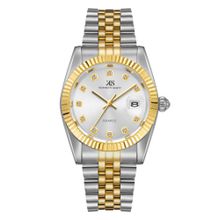Kenneth Scott Men's Analog Silver Dial Watch (K22036-TBTW) (M)