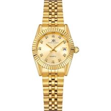 Kenneth Scott Women's Gold Analog Dial Watch (K22536-GBGC) (M)