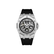 Kenneth Scott Men's Automatic Black Dial Watch (K25301-SSBB) (M)