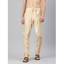 Manthan Beige Art Silk Solid Churidar for Men