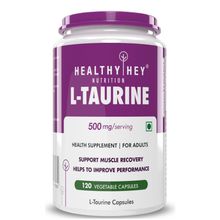 HealthyHey Nutrition L - Taurine - Amino Acid Supplement Veg Capsules