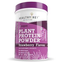 HealthyHey Nutrition Plant Protein Strawberry 500 Gm