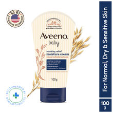 Aveeno Baby Soothing Relief Face & Body Moisture Cream - Oatmeal For Dry, Sensitive & Gentle Skin