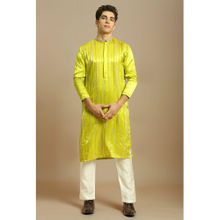 Masumi Mewawalla Yellow Embroidered Kurta with Pant (Set of 2)