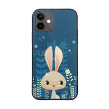 DOOBNOOB Bunny Rabbit Unique 3D Print Back Cover Case For Apple iPhone 12 (Teal Green)