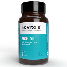 HealthKart HK Vitals Fish Oil Capsules 1000mg Omega3 with 180mg EPA and 120mg DHA