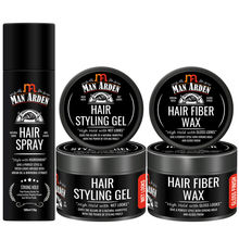 Man Arden Hair Styling Combo - Hair Spray + Hair Styling Gel + Hair Fiber Wax