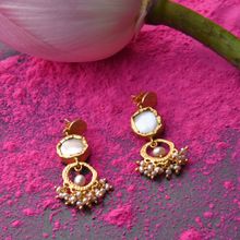 Amaltaas Lotus Baroque Pearl Earring