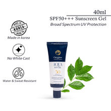 Oceglow SPF50 PA+++ Aqua Sunscreen Gel Red With Red Algae Anti Acne Sunscreen For Dry And Oily Skin