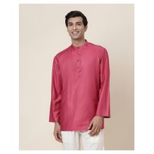 Fabindia Pink Viscose Silk Short Kurta