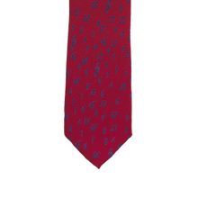 The Tie Hub Music Note Red Microfiber Necktie