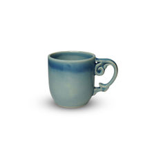 Yellow Marigold Boston Ivy Coffee Mug (Fluid Blue) (Set of 4)