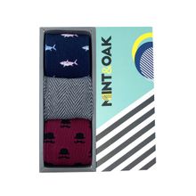Mint & Oak Giftbox Set Of 3 Socks