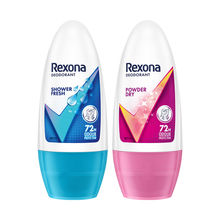Rexona Shower Fresh & Powder Dry Underarm Roll On Pack Of 2