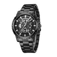 London Fog Knightsbridge Collection Analog Quartz Black Dial Watch - LFM10016 (M)