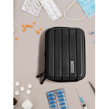 Teakwood Black Compact Hard-Shell Organizer