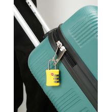 Teakwood Yellow Tsa 3- Digit Approved Combination Lock