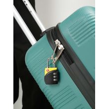 Teakwood Black & Yellow Tsa 3-Digit Combination Lock