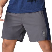 U.S. POLO ASSN. Men Grey I716 Natural Polyester Shorts - Pack Of 1